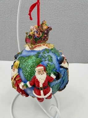 Christopher Radko 2001 Santa's Around the World Resin Hanging Christmas Ornament